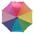 Parapluie à la mode de dessin animé arc-en-ciel parapluie droit